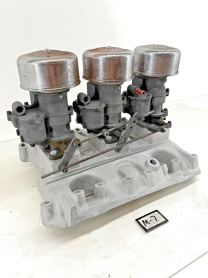 1956 1957 Offenhauser 3615 Tri-Power Intake Manifold Dodge Red Ram Hemi 315 325