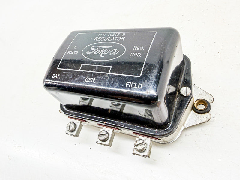 Vintage 1949 - 1955 FORD 6 VOLT VOLTAGE REGULATOR FoMoCo 10505-B C78-40