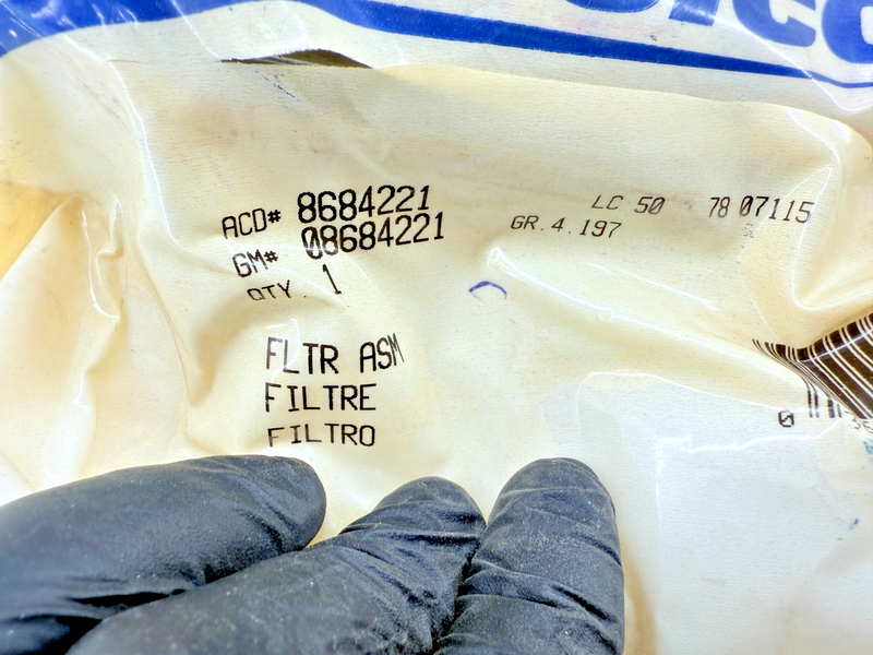 OEM GM 1991 - 1999 Chevy GMC Automatic Transmission Fluid Filter 08684221 C30-5