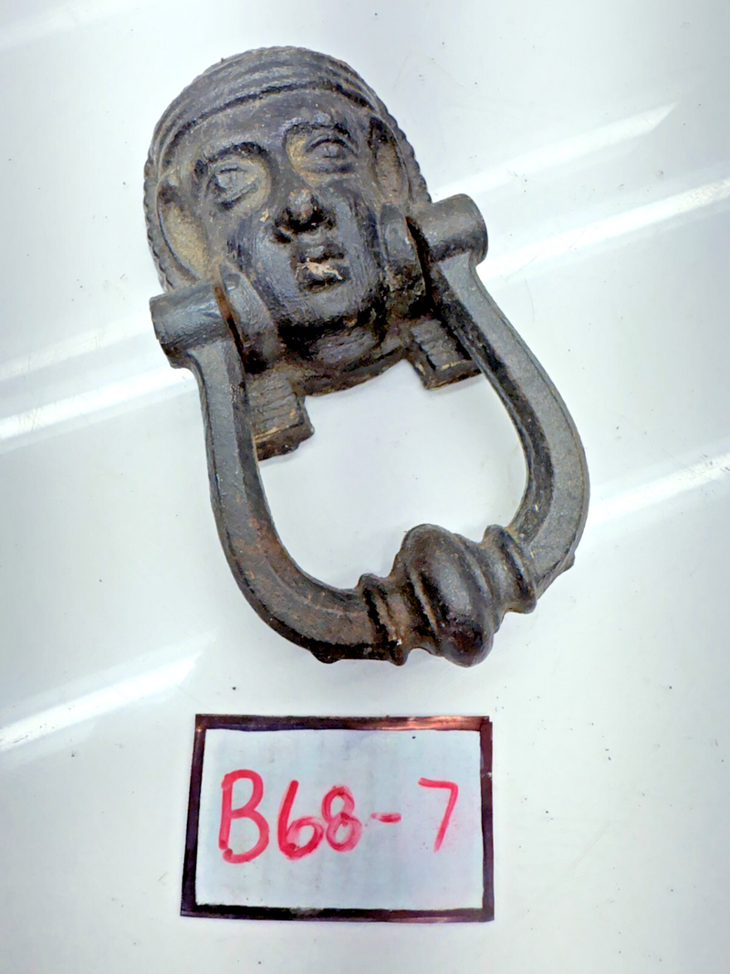 VINTAGE Cast 19TH CENTURY Egyptian Revival Door Knocker Sphinx B68-7