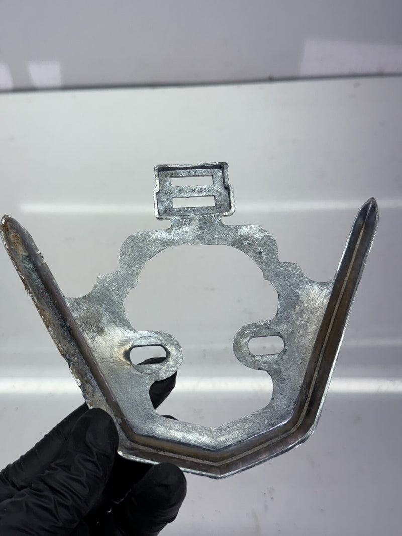 Vtg 1950s 1952 Ford Super V8 Rear Emblem Ornament Chromed Denton Hassell B51-12