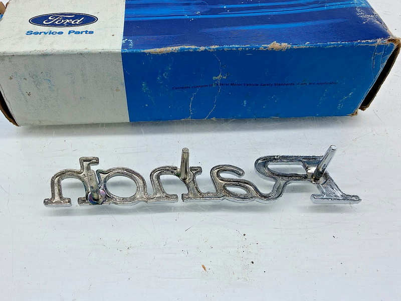 NOS 1973 - 1976 Ford Galaxie Station Ranch Wagon Emblem D3AZ-7125622-D C56-21
