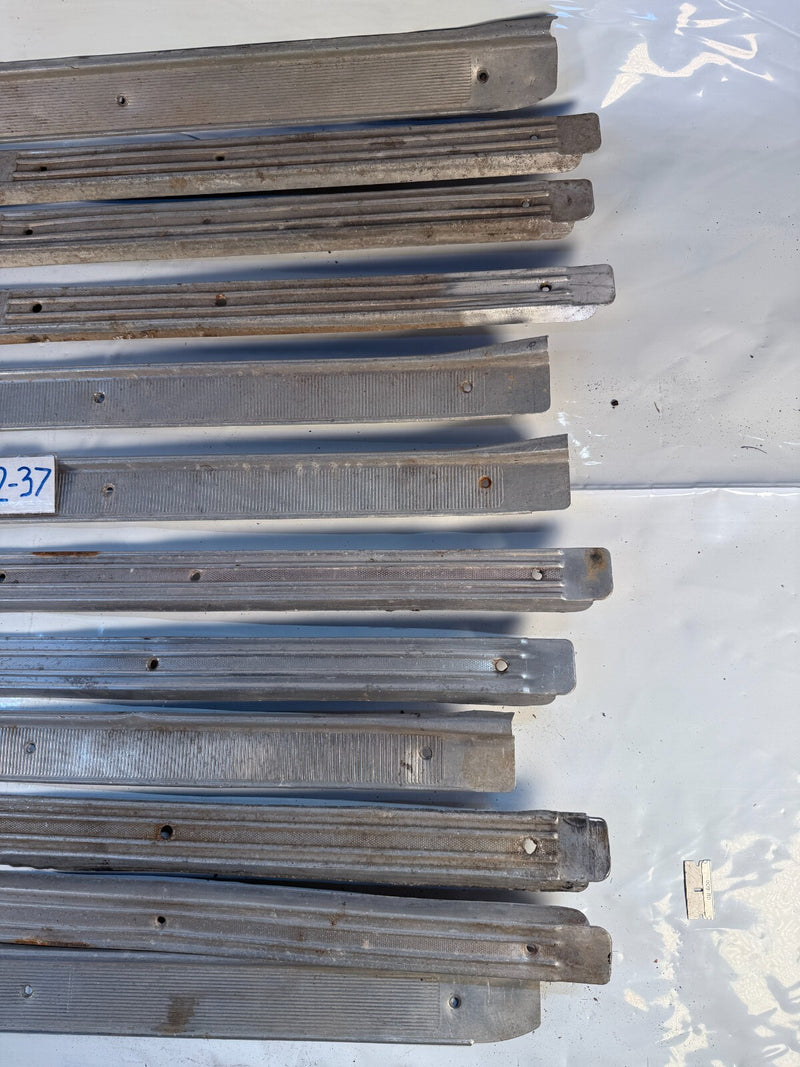 1959 - 1960 CHEVY IMPALA BELAIR Sill Scuff Plate Trim LOT 59 60 S2-35