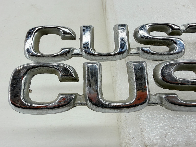 OEM 1980 - 1986 Ford F150 F250 F350 Custom Name Plate Emblems E0TB-16B114-CC E9
