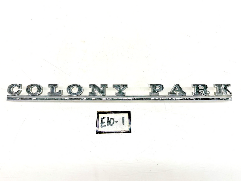 OEM 1966 MERCURY COLONY PARK WAGON SCRIPT EMBLEM C6MB-71291-A36 E10-1