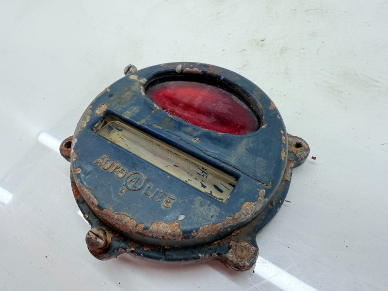OEM 1950's Kaiser Willy M38 MC Jeep Rear Stop Light Turn Signal Lens Cover C40-6