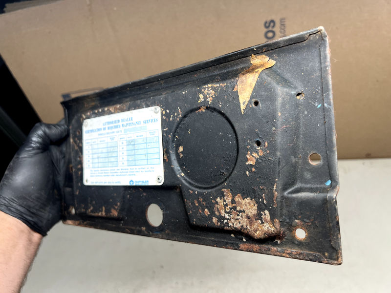OEM 1966 Barracuda Glove Box Lid 66 Cuda Mopar B20