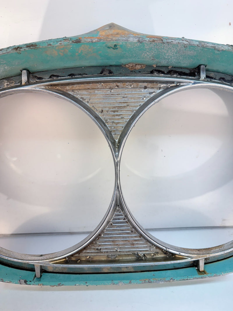 Vintage OEM 1958 Edsel Ranger Headlight Bezels 13061 head light Trim Ring B62-27