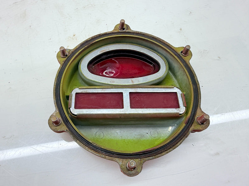 OEM 1950's Kaiser Willy M38 MC Jeep Rear Stop Light Turn Signal Lens Cover C40-3