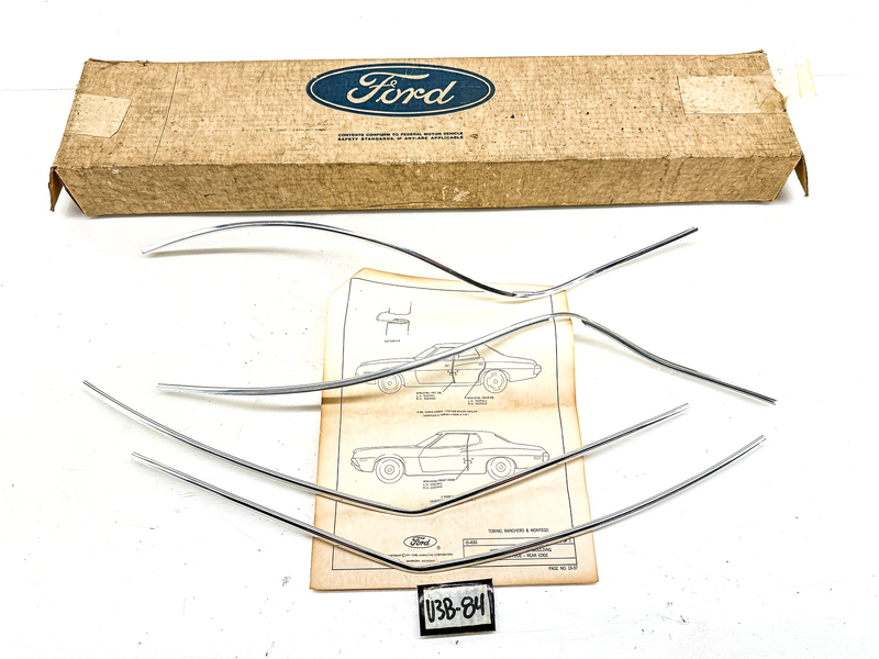 NOS 1972 1973 FORD TORINO RANCHERO DOOR EDGE GUARD KIT D2OZ-5320910-A U3B-84
