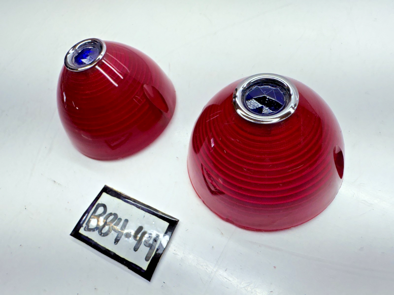 OEM GM 1956 Chevrolet PAIR Blue Dot Tail Lamp Lens 5947161 BelAir  Truck B84-44