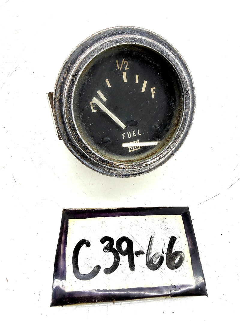 Vintage 1940s - 1950s WILLYS JEEP Rat Rod Stewart Warner Fuel Level Gauge C39-66