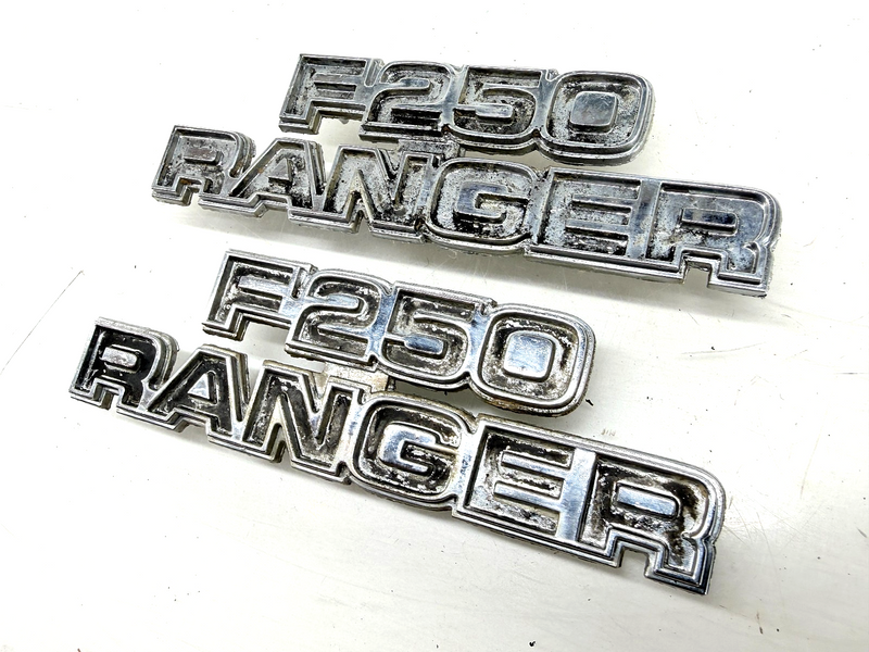 OEM 1973 -1979 F250 RANGER Metal Front Fender Emblem Badge D7TB-16702-EWB E9-102