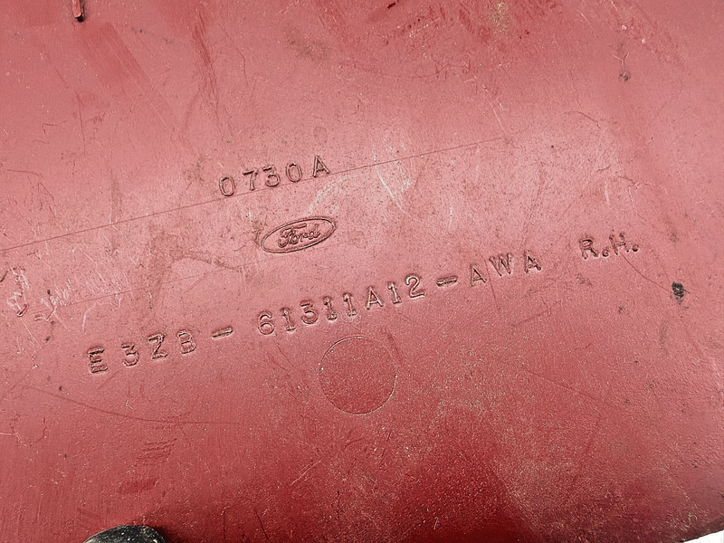OEM 1984 - 1986 Ford Mustang Lower Rear Kick Panel RH E3ZB-61311A12-AWA B57-52