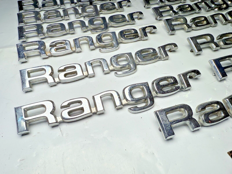 (1) OEM 1980 - 1983 Ford Ranger Metal Emblem E0TB-16B114 80 81 82 83 B32-184