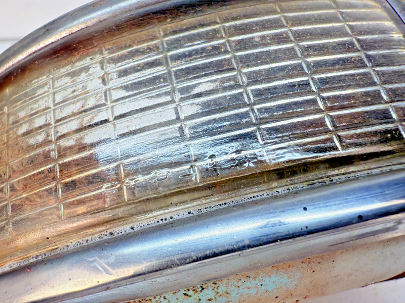OEM 1948 1949 1950 Ford Pickup Truck F100 Parking Light Bezel Lens Stainless C27