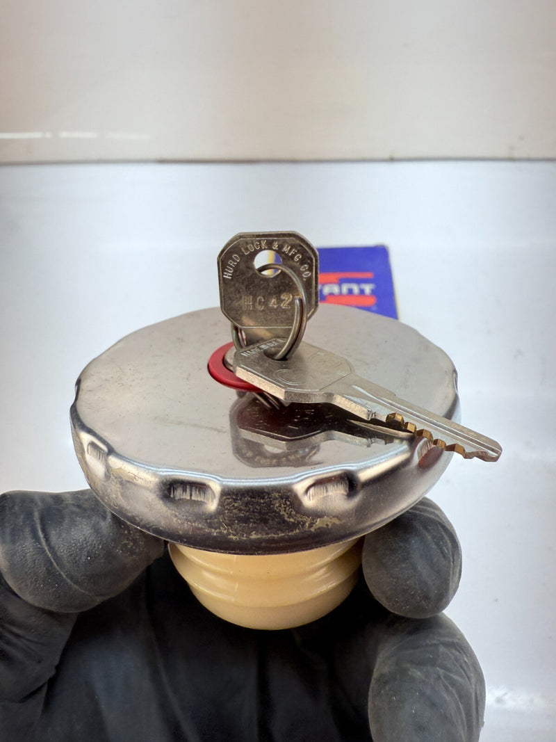 NOS Stant G778 Locking Gas Fuel Cap & Keys CHROME 1975 - 1982 Corvette GM B73-12