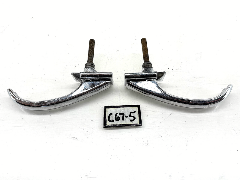 Vintage 1942 - 1947 MERCURY PASSENGER CAR PAIR OUTSIDE DOOR HANDLES C67-5