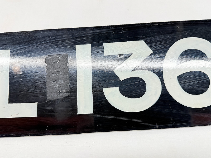 Porcelain PAIR Pre 1932 EL 1364 Bournemouth British License Plate Sign C47-71