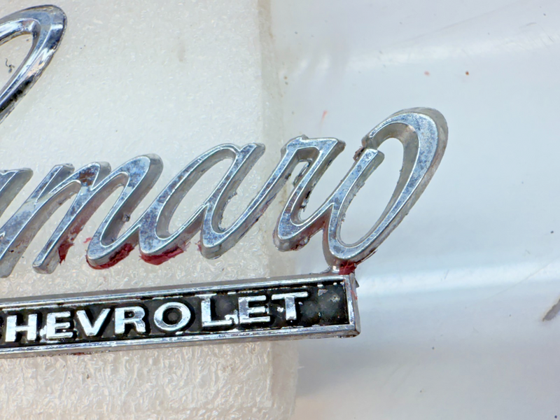 OEM 1968 - 1969 Camaro By Chevrolet Trunk Emblem 7752901 E5-43