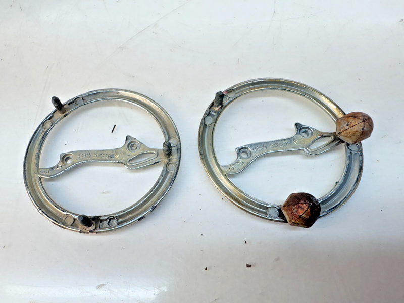 OEM 1962 Chevrolet Impala GM PAIR Factory Quarter Panel Emblem 4843727 B32-342