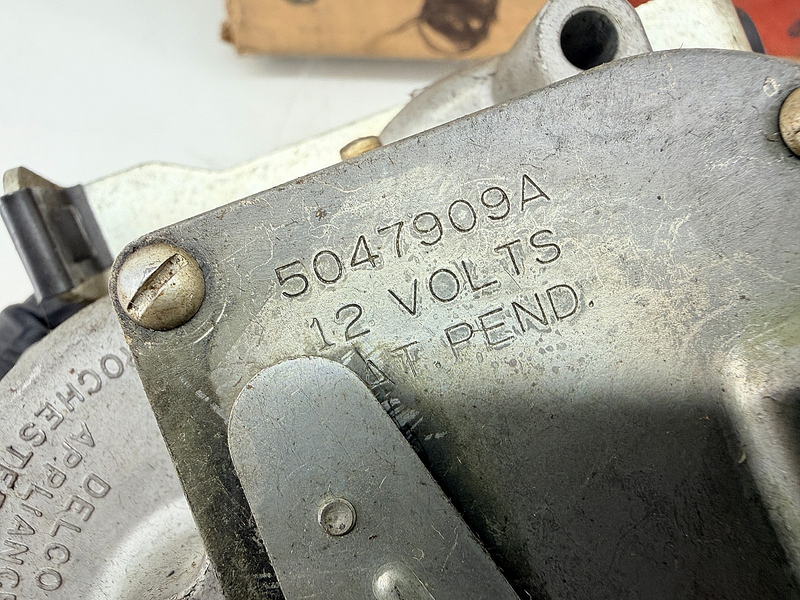 NOS Delco 1955 1956 1957 Chevy GMC Truck Electric Wiper Motor GM 5047909 C70-3