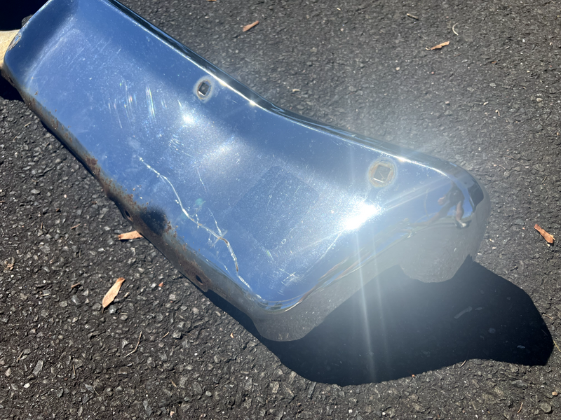 OEM Original 1969 69 CHEVELLE MALIBU CHROME REAR BUMPER STRAIGHT