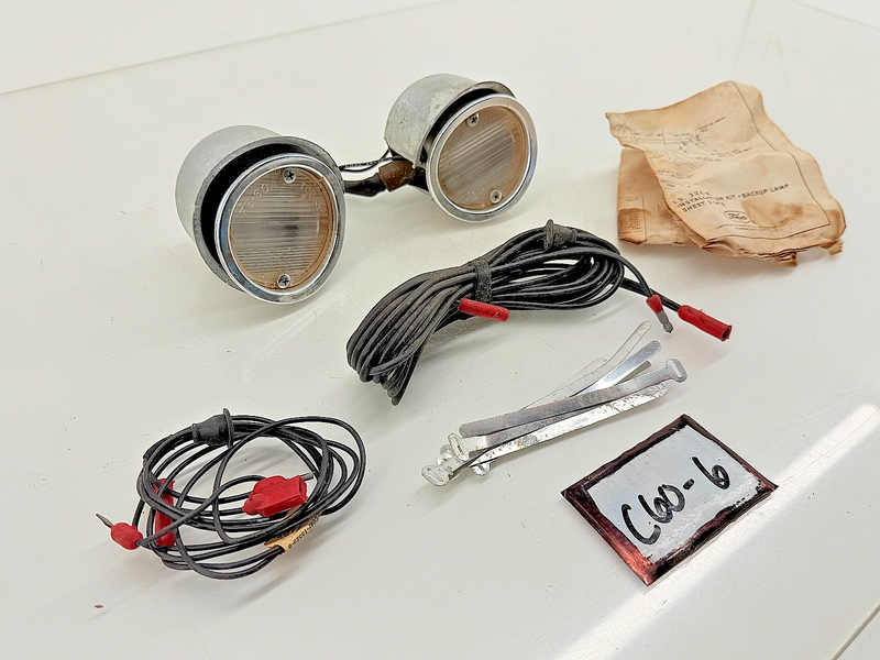 NOS OEM Ford 1960 Galaxie Backup Lights Lamps Back Up Fairlane Sunliner C60-6