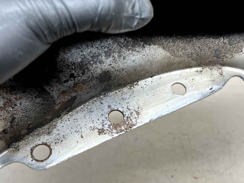 OEM 1966 Chevy Impala LEFT CHROME FRONT BUMPER END *SOLID* Biscayne 66 B37-36