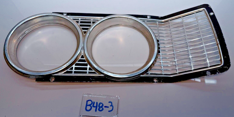 OEM Mopar 1966 Dodge Coronet 500 B Body Grill Headlight Bezel Left LH B48-3