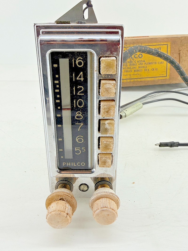 NOS Philco C623A Push Button Control Unit 1941 - 1947 Mopar CR8 CR12 B69-56