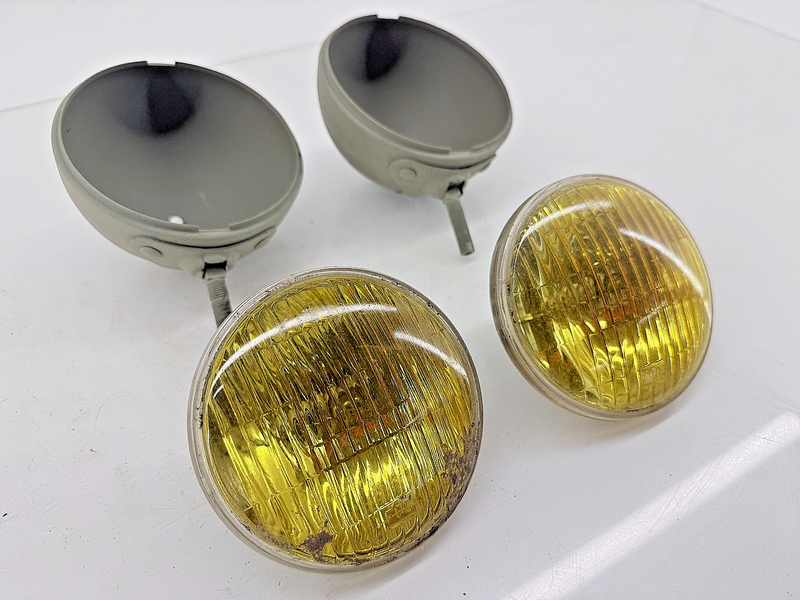 OEM Yankee Willys Jeep MB Ford GPW Pair Fog Lights 96A/96/97 SAE-F-69 C48-53