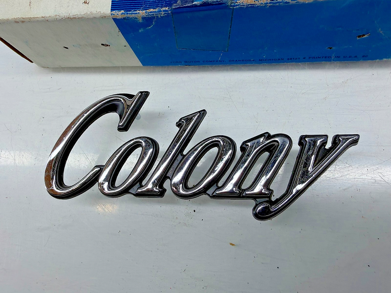 NOS 1973-1978 Mercury Colony Park Wagon Emblem Script D3MY-7125622-A FORD C56-22