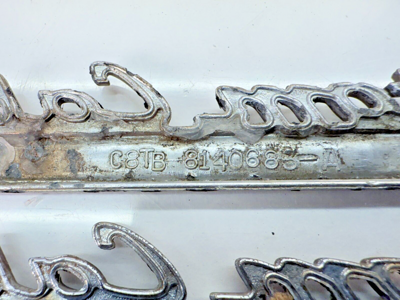 OEM 1968 - 1972 Ford Custom Cab Truck Emblem Badge PAIR Custom B32-173