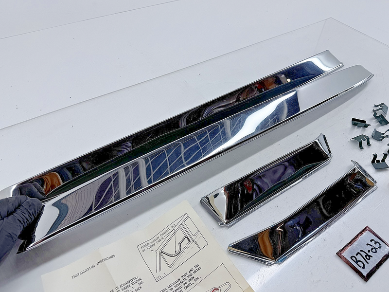 Vintage NOS Ventshades F-35 Stainless Steel Set 1965 Ford Mercury 2DR B72-23