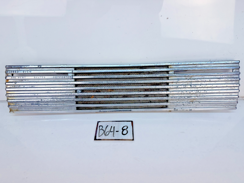 Vintage Air Vent Heater Blower Defroster Chrome Dash Panel Part # 20745 B64-8