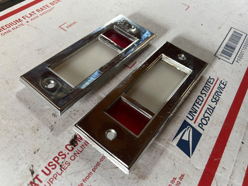 OEM *PAIR* 1965 1966 FORD THUNDERBIRD FORD#C5SB-13739-A DOOR PANEL LIGHT BEZEL 2