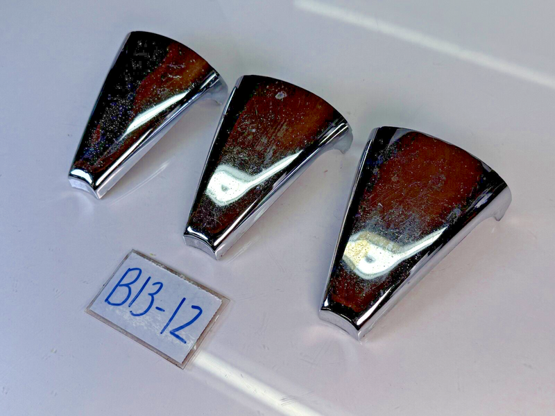 (4) Vintage Aftermarket MAG STYLE HUBCAP Covers 5 spoke Chrome 8285 8501H B13-12