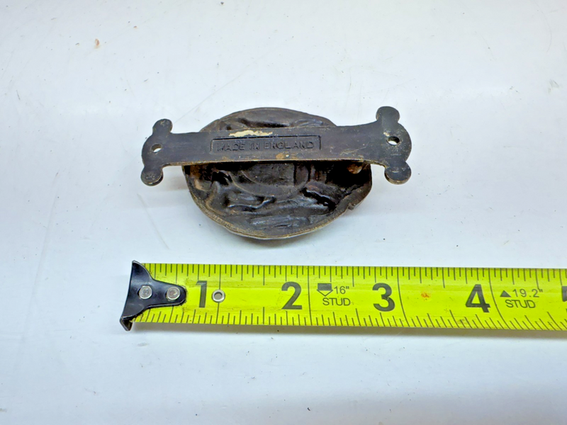 Rare Lion & Unicorn 1953 Dieu Et Mon Droit Brass Coronation Door Knocker B68-29