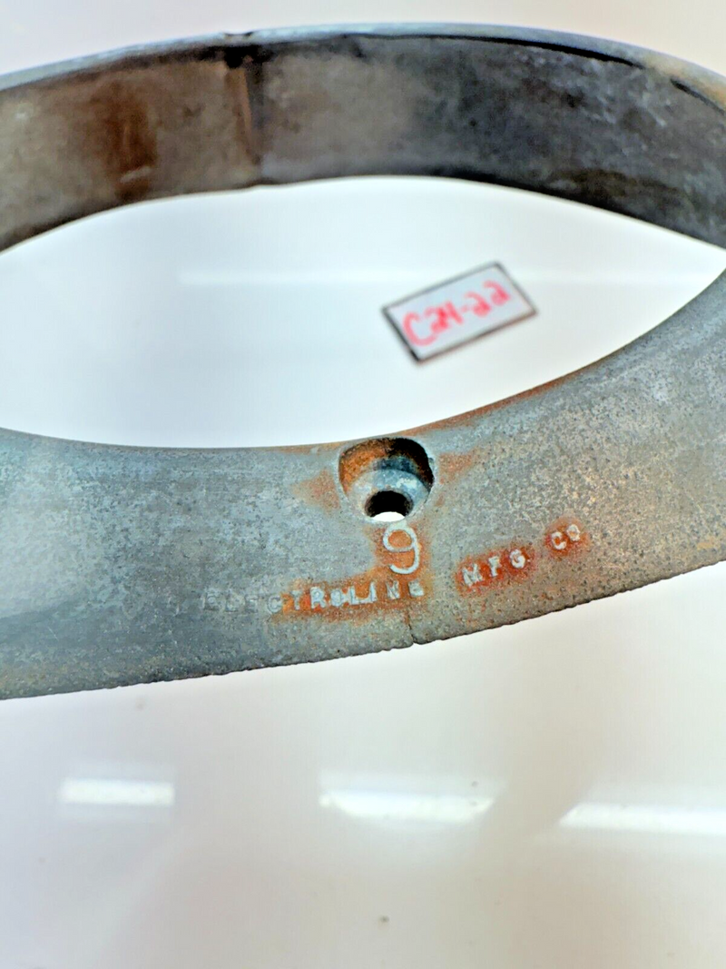 VINTAGE C-9 ELECTROLINE HEAD LIGHT LAMP RING TRIM BEZEL C24-22