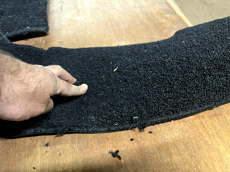 NOS 1955 1956 1957 Ford Thunderbird BLACK CARPET SET Floor Shift U1B-1