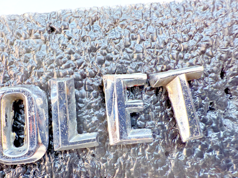 OEM 1960 1961 Chevy Impala Bel Air Chrome HOOD LETTERS "CHEVROLET" 60 61 E5-73