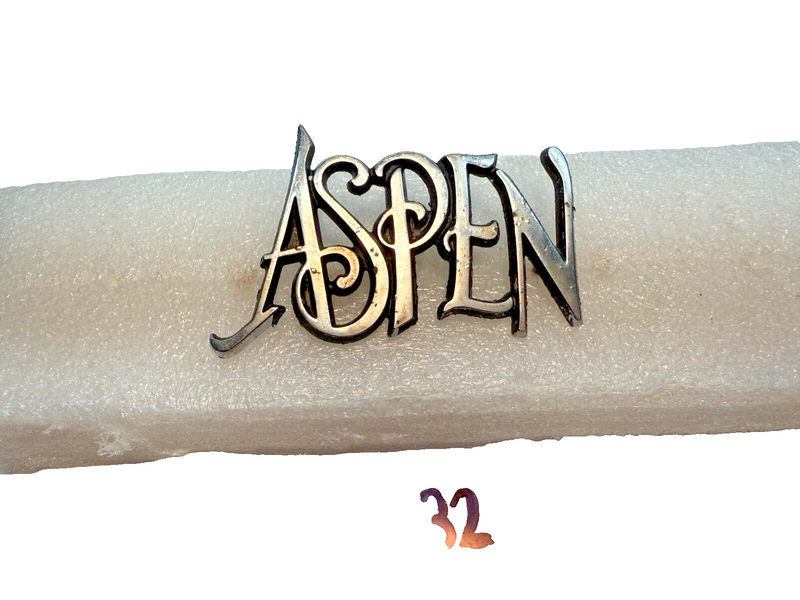 OEM 1976 - 1980 Dodge Aspen Trunk Emblem Name 77 78 79 Chrome Script B32-55