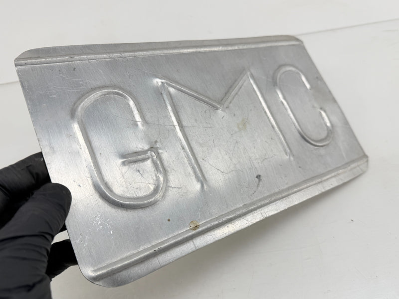 Vintage GMC Truck Aluminum Custom Embossed Logo Licence Plate C47-69