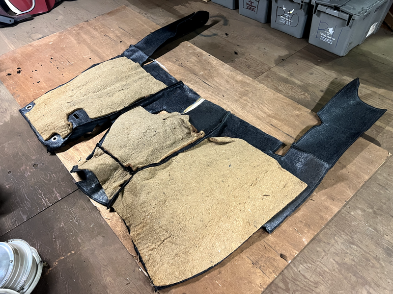 NOS 1955 1956 1957 Ford Thunderbird BLACK CARPET SET Floor Shift U1B-1