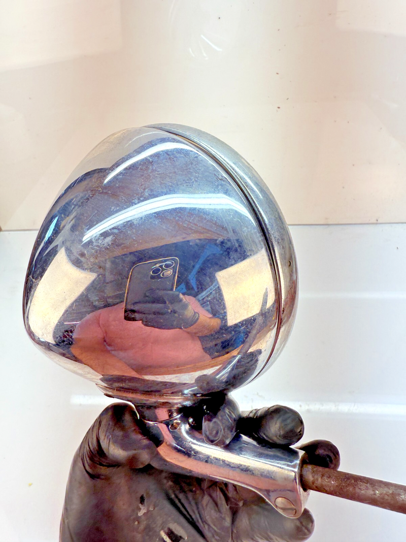VINTAGE UNITY MODEL S6 SPOTLIGHT SEARCH LIGHT CAR TRUCK LIGHT Chrome Rod B66-3