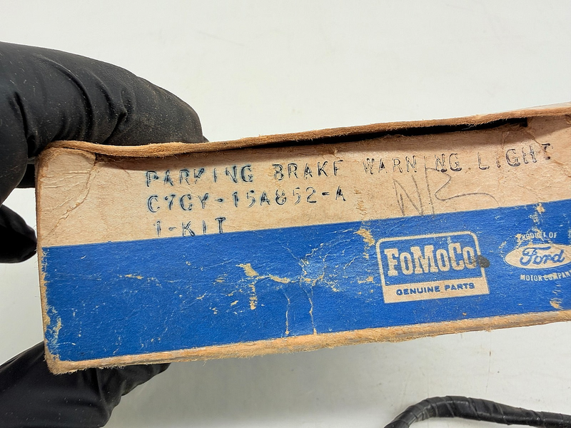 NOS 1967 MERCURY COMET CYCLONE BRAKE WARNING INDICATOR C7GY-15A852-A C60-12