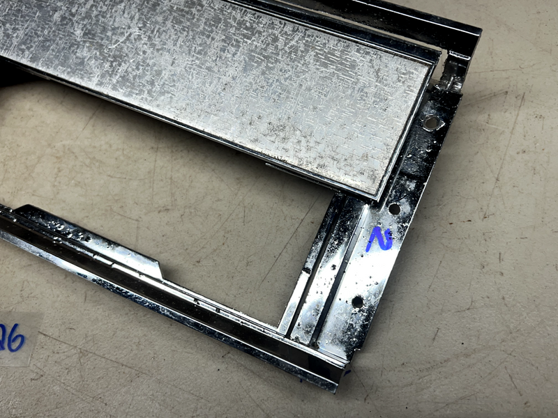 1966 1967 CHEVY IMPALA CAPRICE AUTO CENTER CONSOLE SHIFT PLATE BEZEL 66 67 B26-2