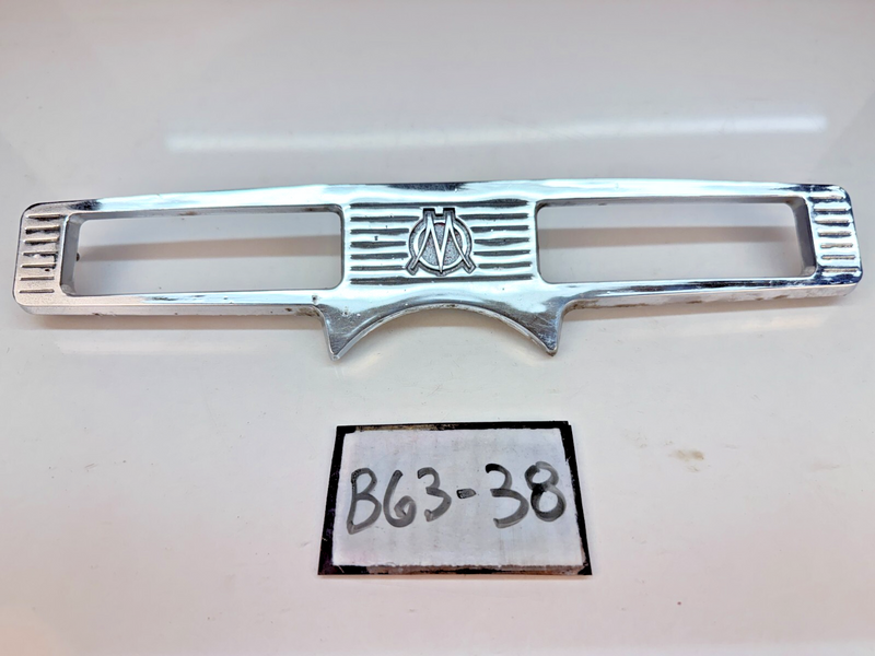 OEM 1950 - 1956 Willys Wagon Truck Jeep Jeepster Chrome Dash Gauge Plate B63-38