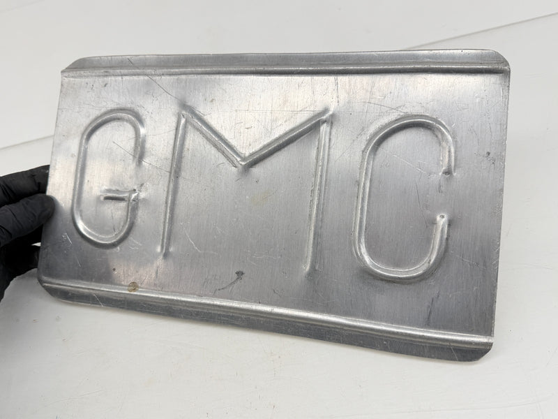 Vintage GMC Truck Aluminum Custom Embossed Logo Licence Plate C47-69